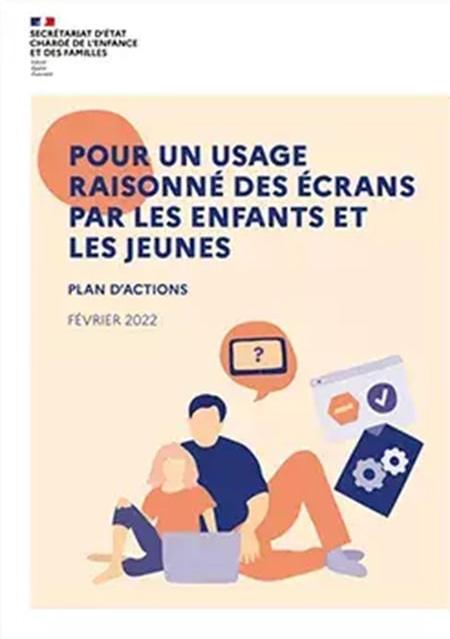 Affiche pour un usage raisonné des écrans pour les jeunes